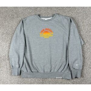 Nike Sweatshirt Mens Large Gray Dri-Fit Standard Issue Hoops Championship Hour